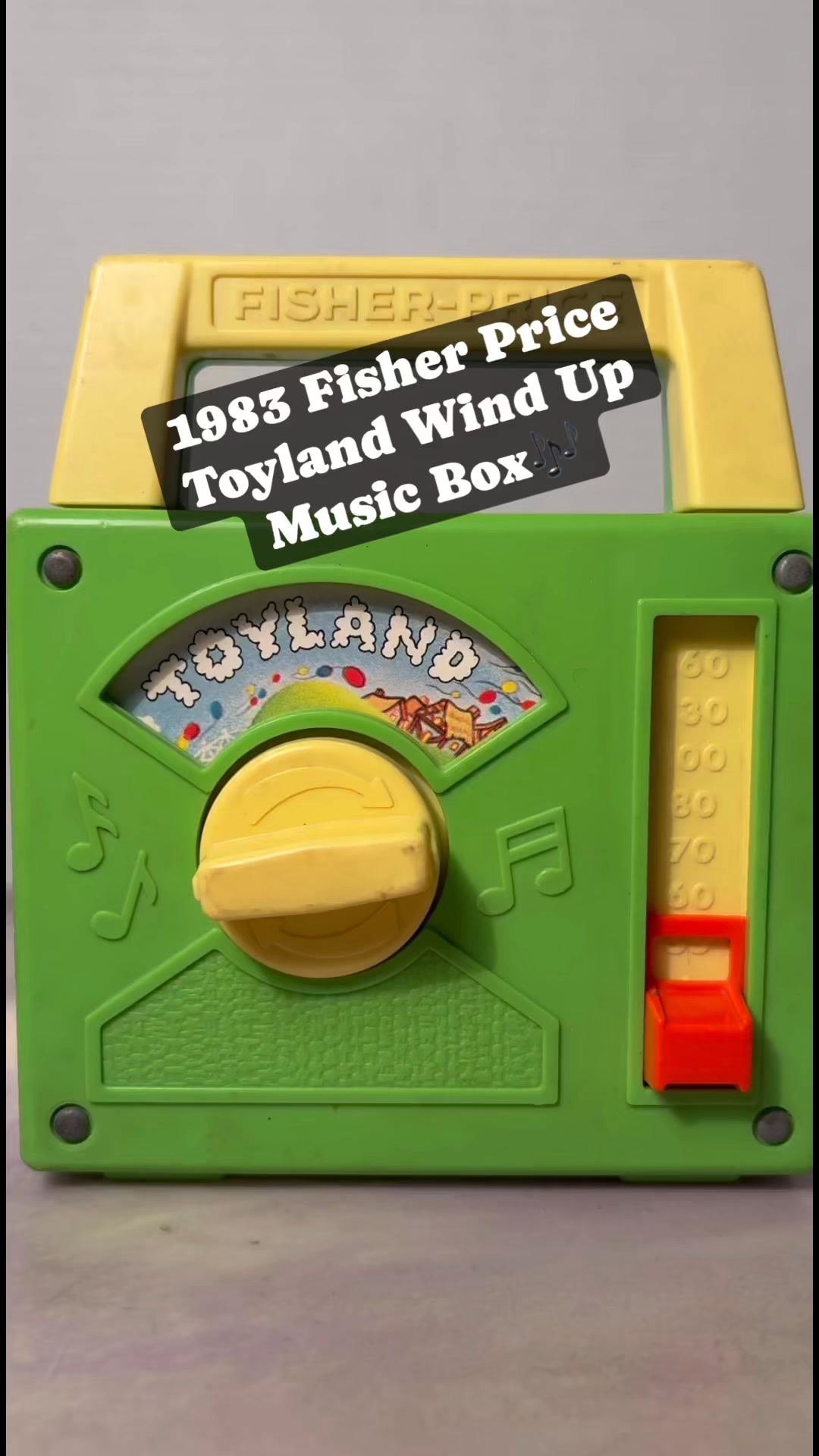 So relaxing. 1983 Fisher Price Toyland Wind Up Music Box