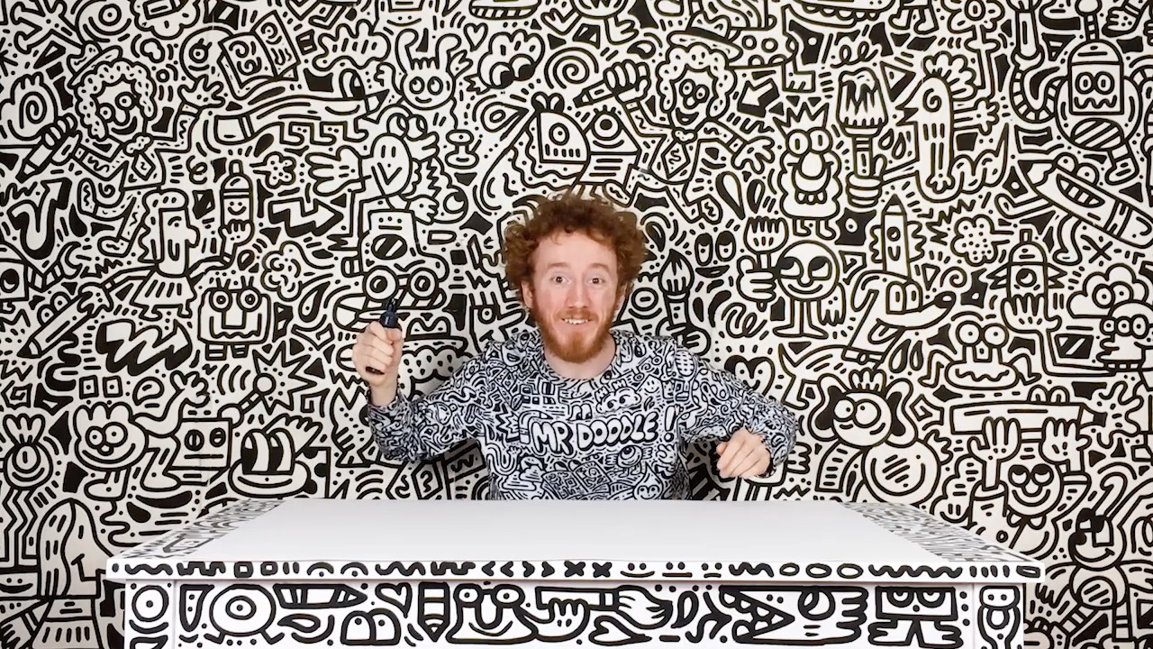 Mr.Doodle ドゥードゥル Galaxy Harajuku Mr Doodle on Reels
