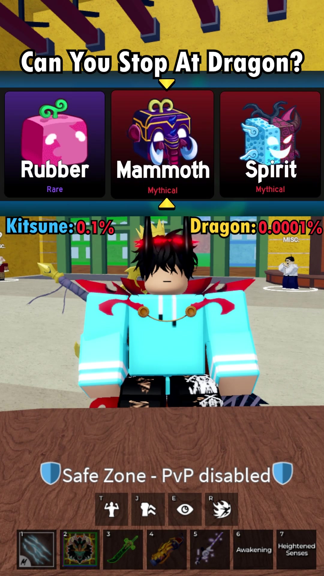 Blox Fruits But DRAGON TOKENS Decides My Fruit.. #foltyn #new