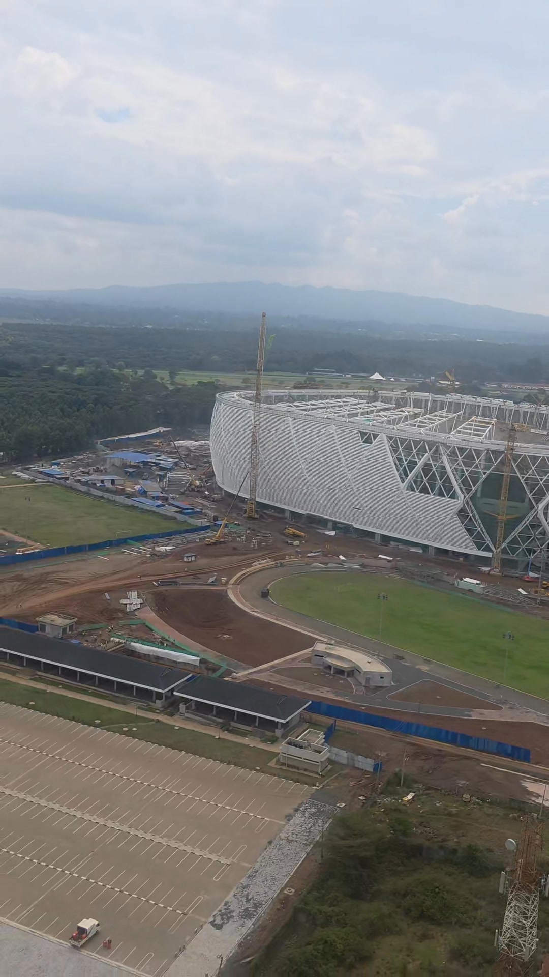 Latest aerial view of the ongoing construction at Talanta Stadium 🏟️ ...