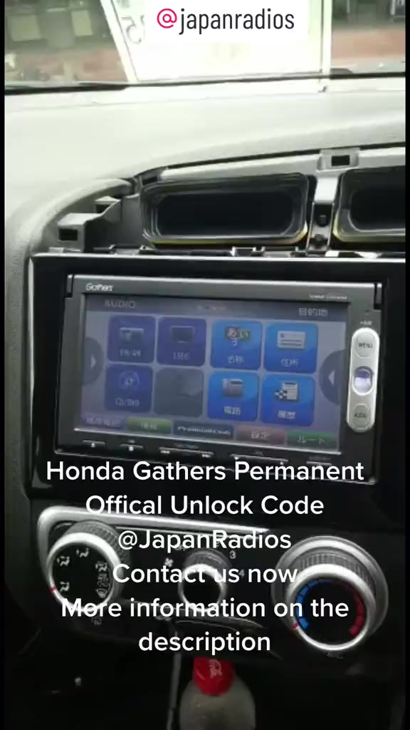 Honda Gathers VXM-142-152 Radio Bluetooth setup | NavigationDisk