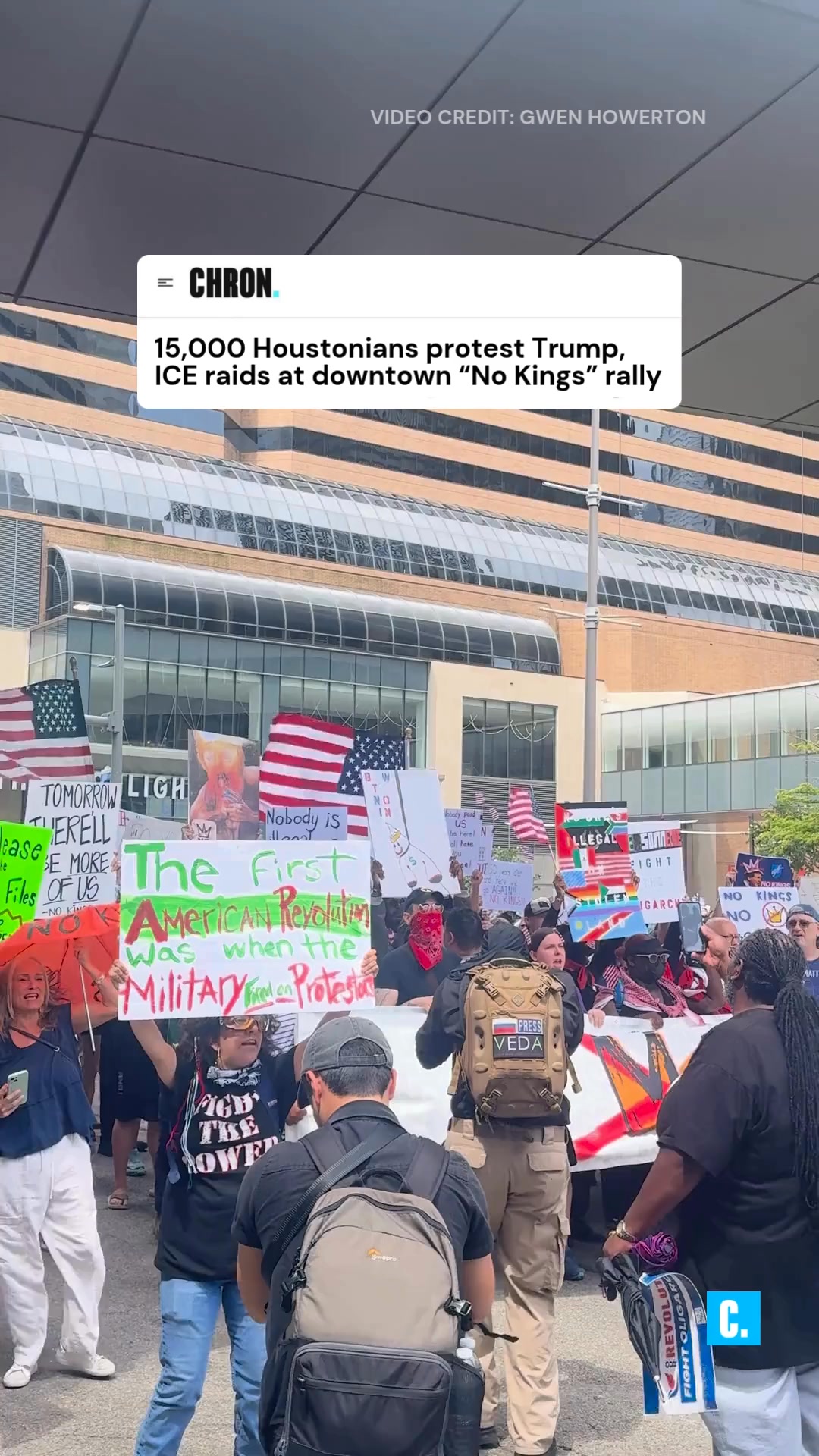 🎥 15,000 Houstonians took part in a nationwide day of protest, dubbed ...