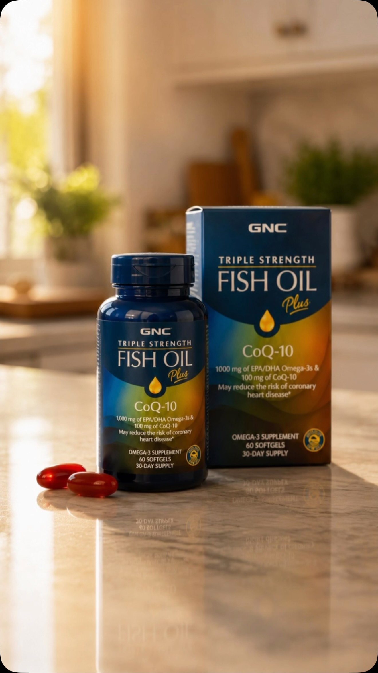Small Capsule. Big Benefits ✨ Add fish oil to your daily routine for omega-3 support that helps keep you moving, thinking, and living well. #FishOil #Omega3 #DailyWellness #HeartHealth #BrainHealth 