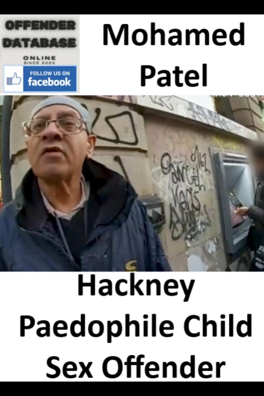 In 2026, the Offender Database reported that Mohamed Patel, then 61, of ...