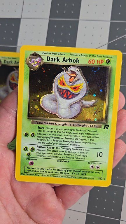 Can we all appreciate the Dark Arbok error card. My bad had to