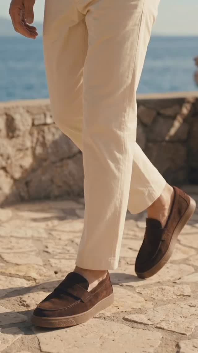 Winston penny loafers, now available online and in-store., Refined suede, sharp presence. Our latest arrival in black and brown., #Fadano #louisfadano #loafers #suede #fashion, Men’s sh