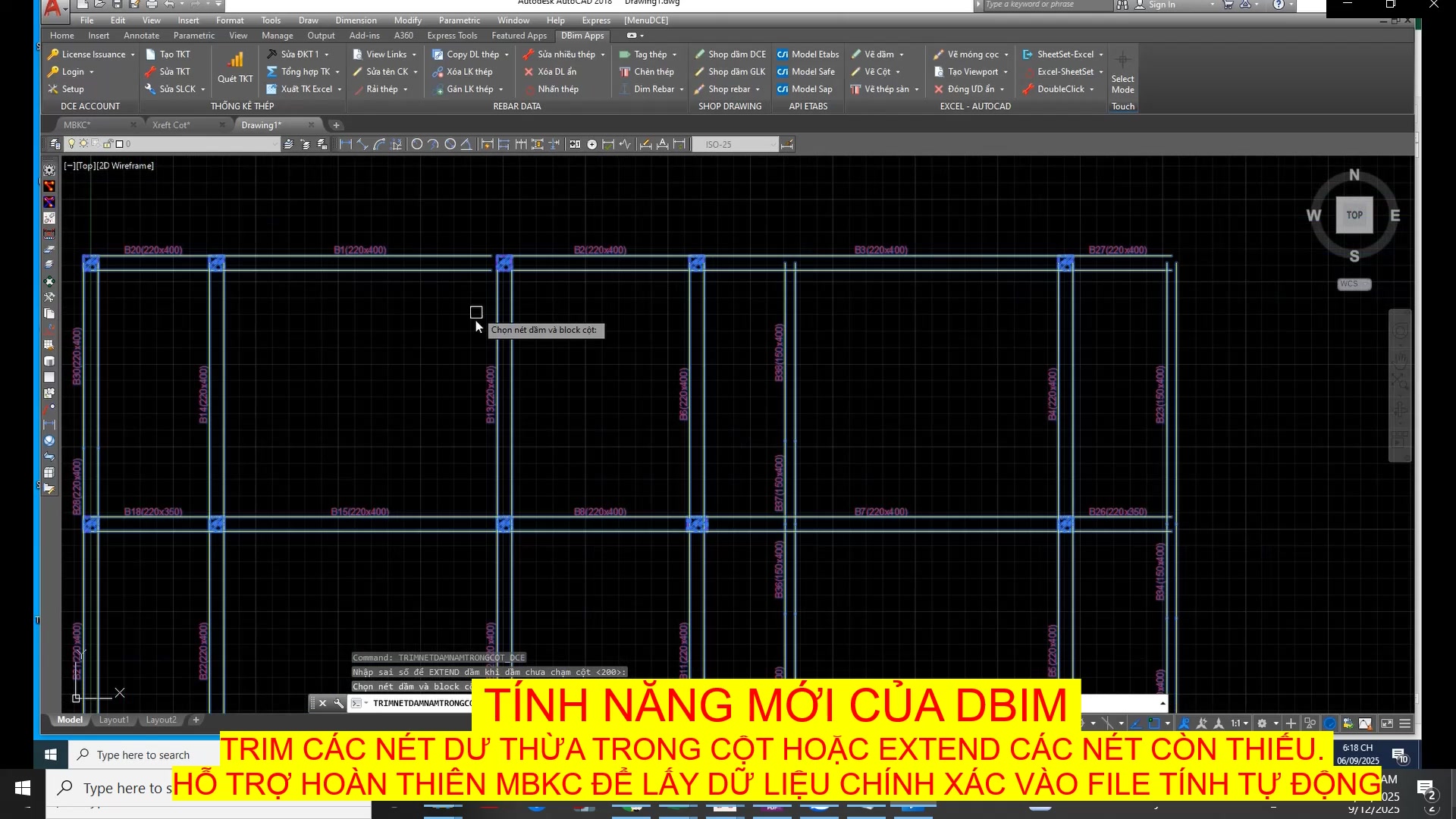 DBim - Phần mềm hỗ trợ tính toán triển khai Kết Cấu