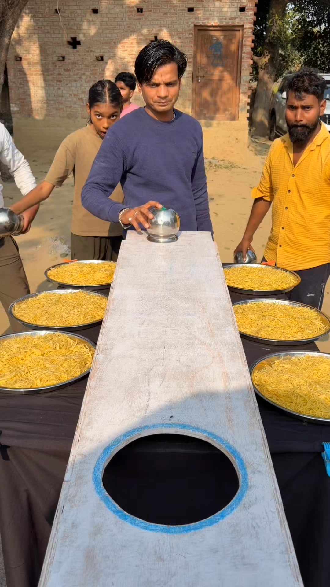 Amazing family 😄 steel Lota throw inside hole and 6 plet chawmin wow 🤯 ...