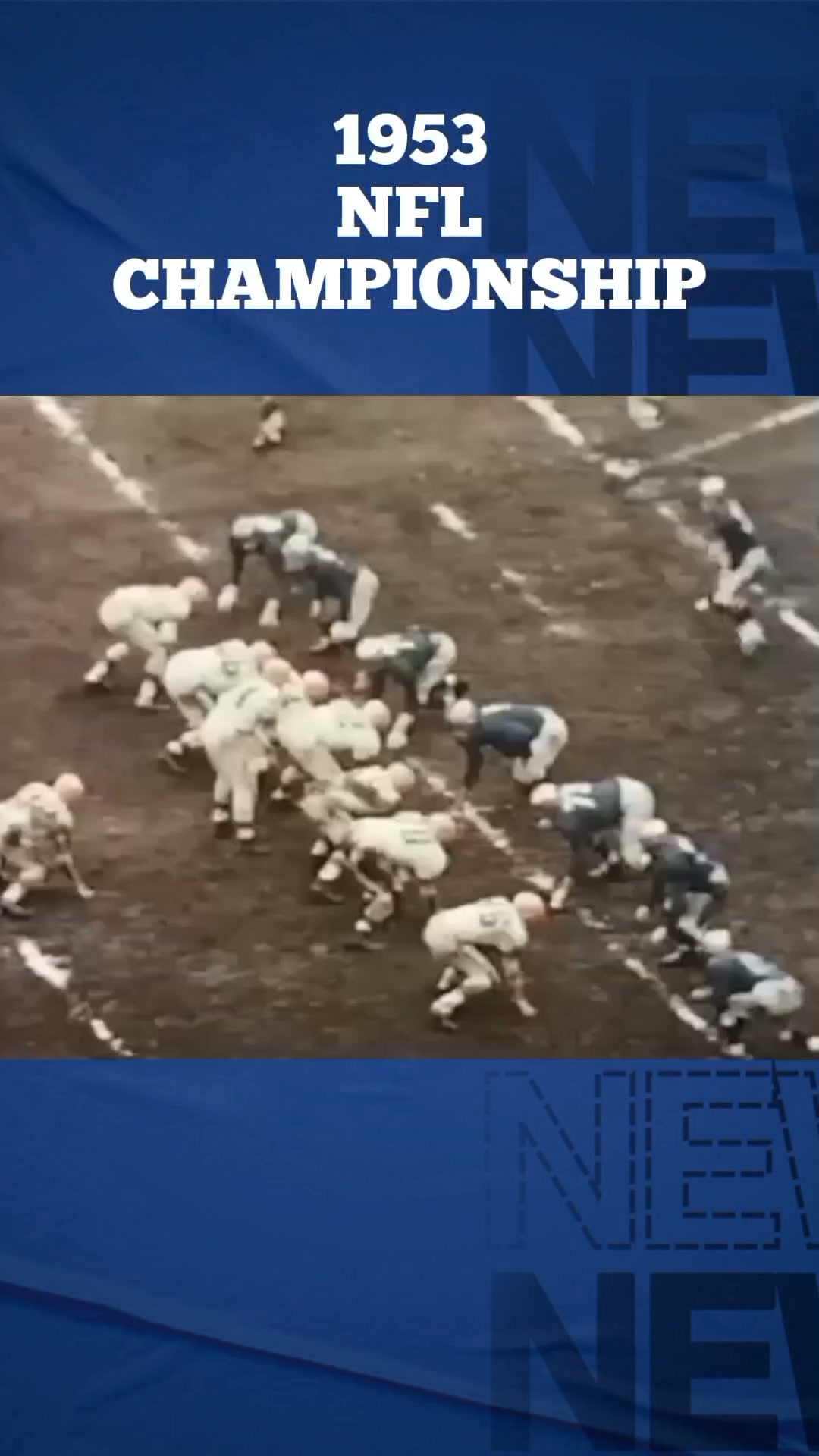 1953 NFL Championship Highlights #NFL #superbowl #highlights