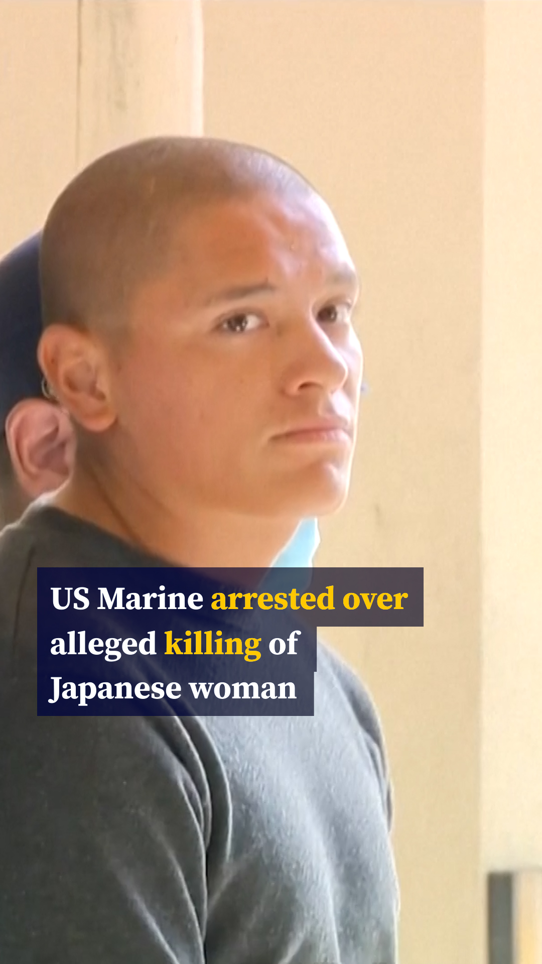 A 20-year-old US Marine was arrested on Sunday in Japan's Okinawa