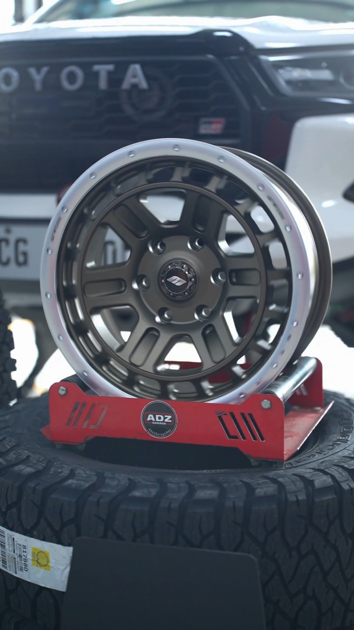 Toyota Hilux GRS upgraded with lightweight WORK CRAG T-GRABIC II