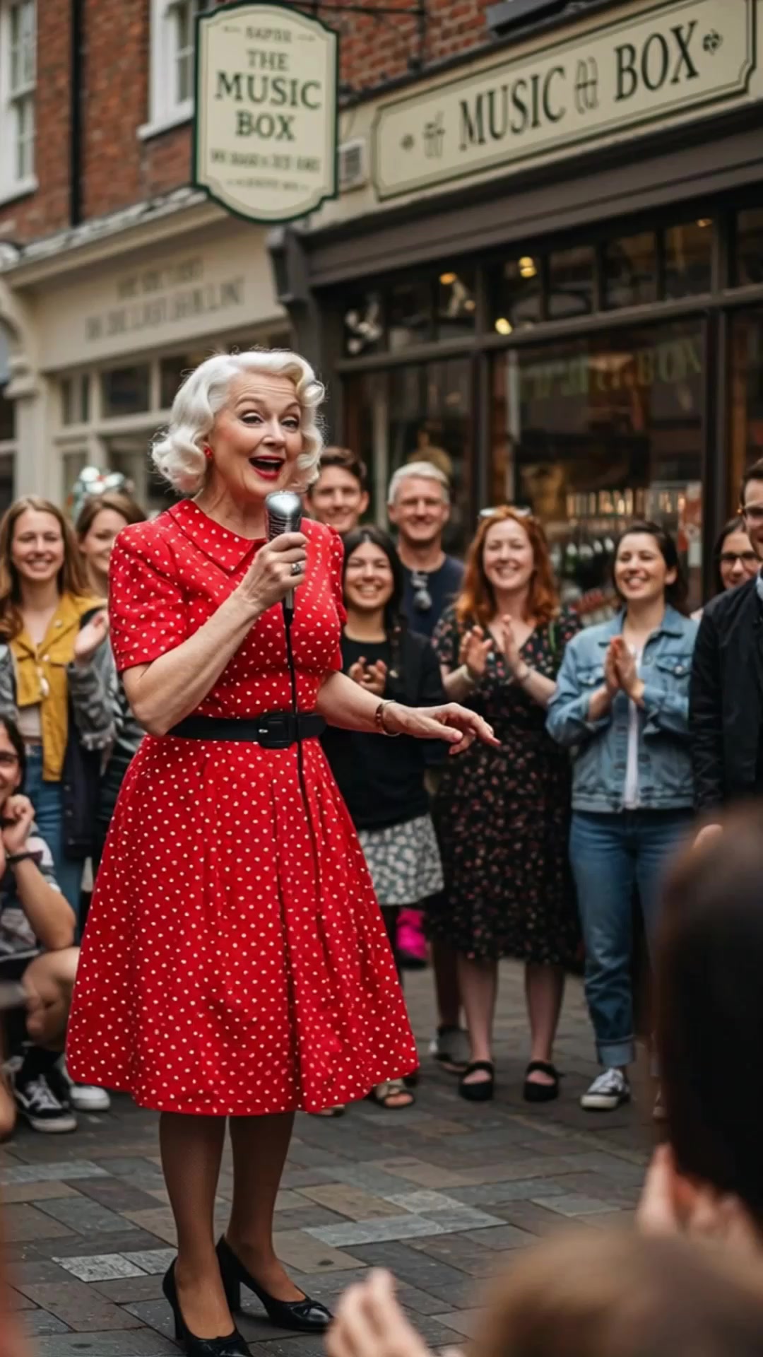 🚨STOP EVERYTHING!🚨 An 80-year-old grandma steps onto the street ...