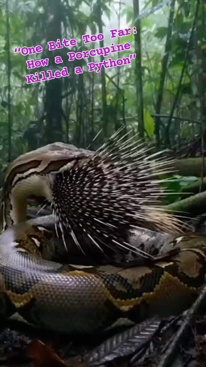 “One Bite Too Far: How a Porcupine Killed a Python” | Hazrul Azhar ...