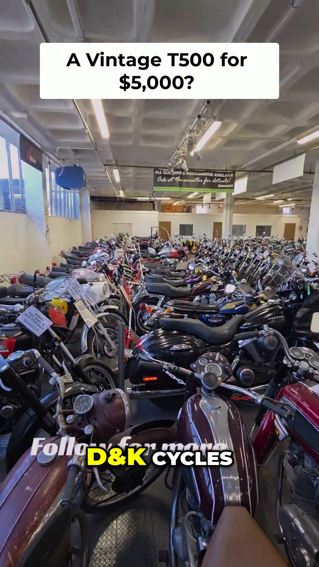Exploring the incredible selection at D&K Cycles, from a '74 T500