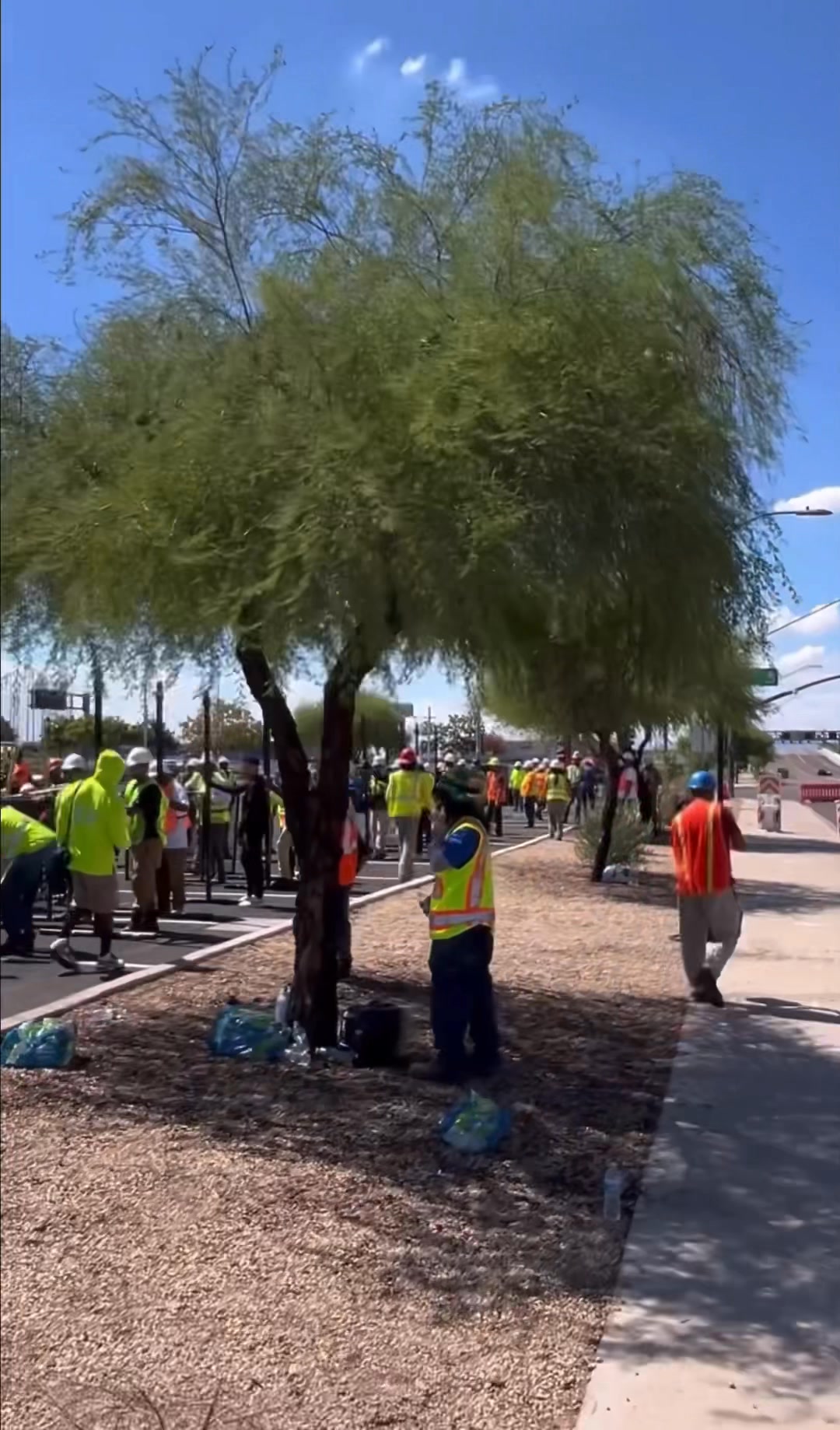 GLENDALE, AZ — Steel fencing was installed around State Farm Stadium ...