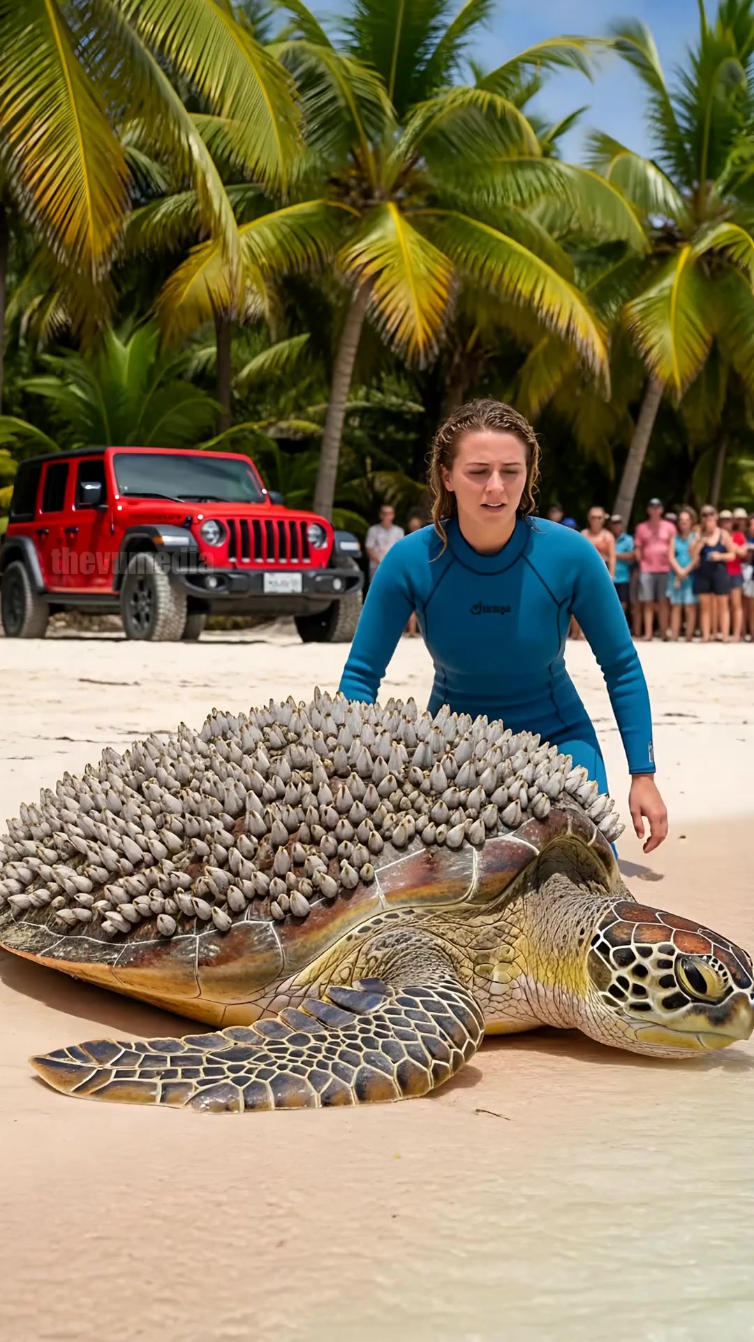 Marine Biologist Rescues Turtle From Deadly Barnacles! #rescue #animals ...