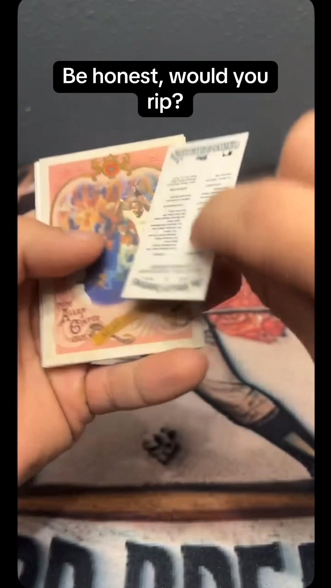 Honest answers only, you ripping this rip card out of Allen & Ginter? # ...