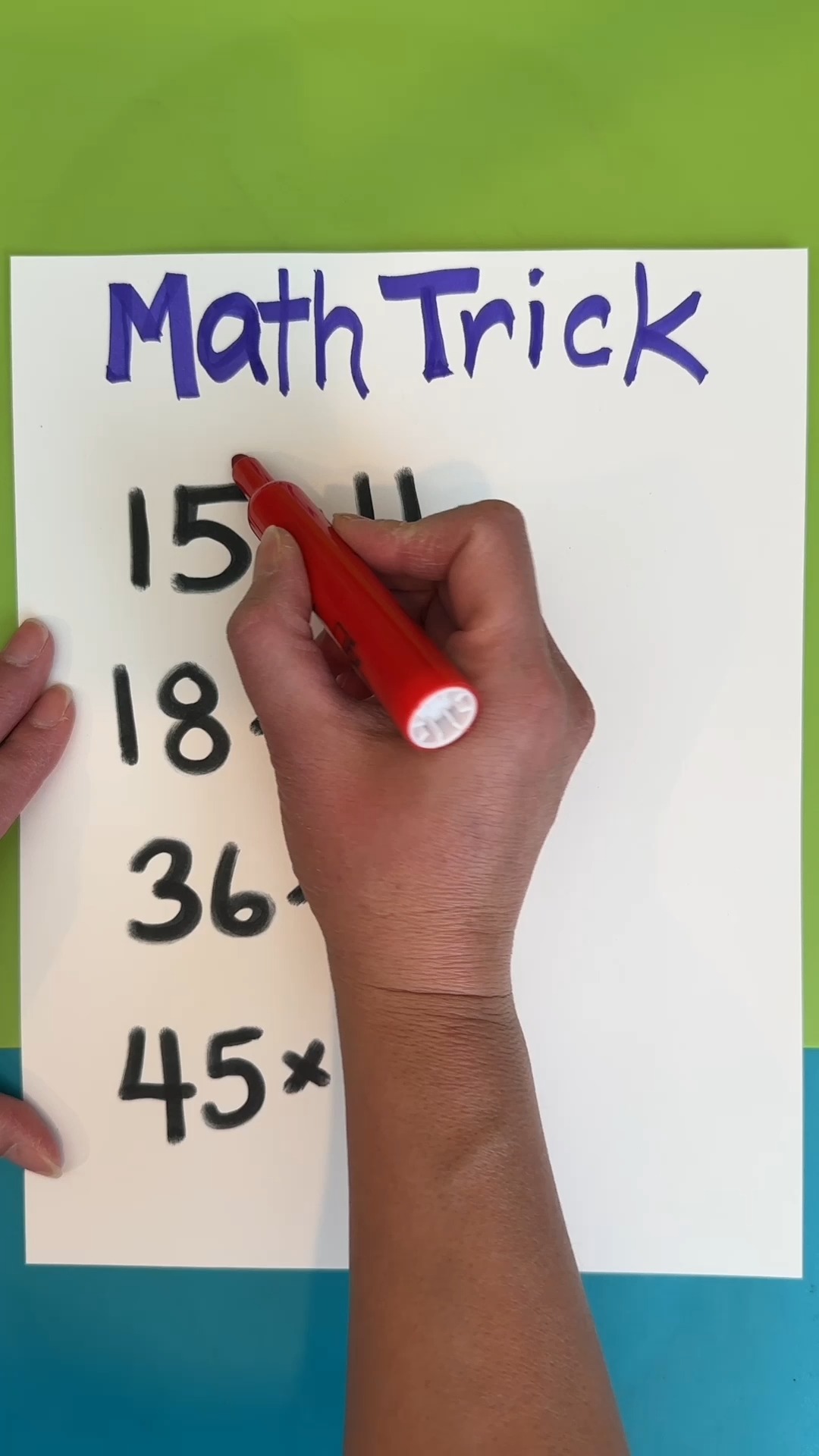 Cool math trick Check out this math trick This original video was ...