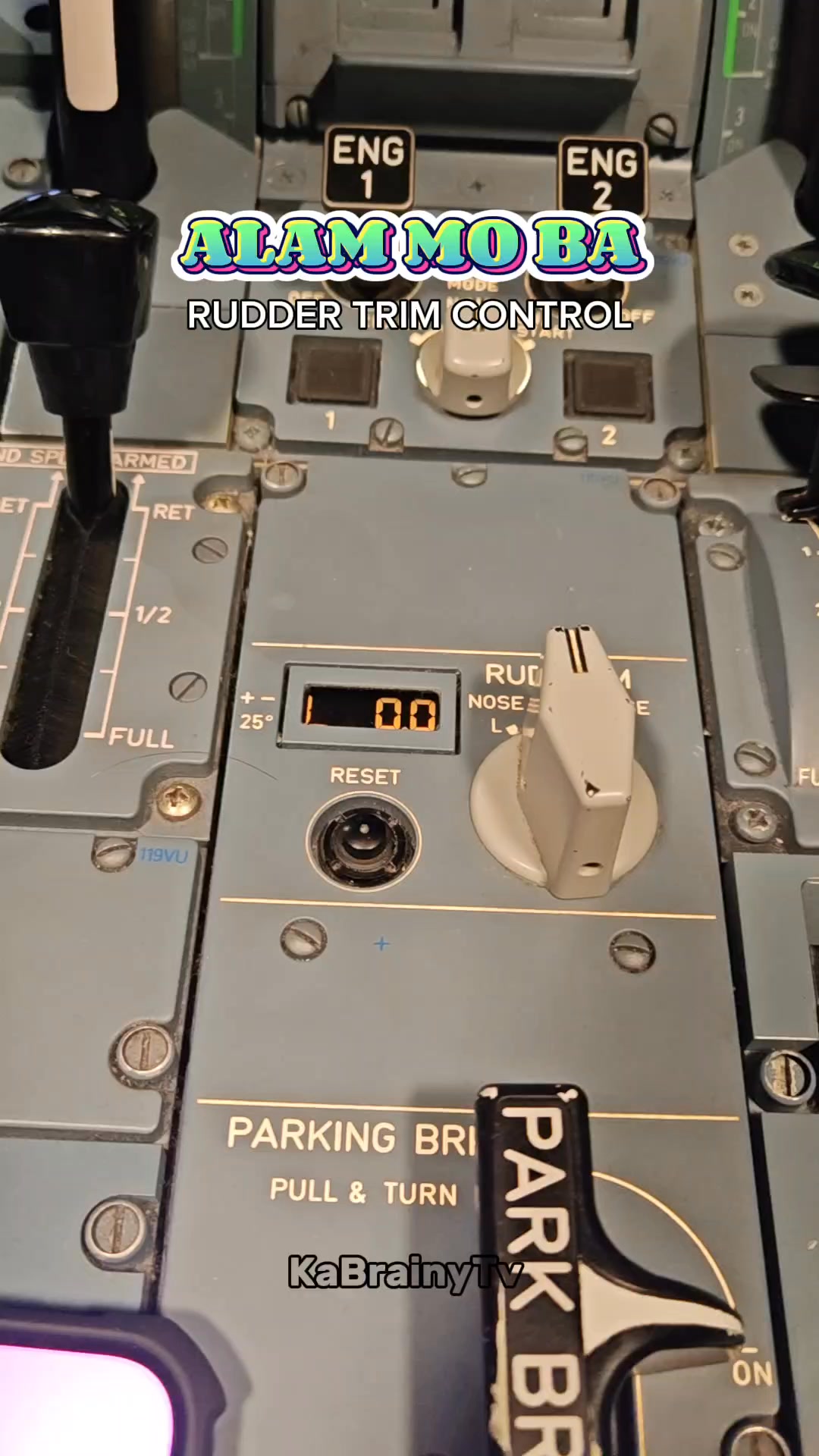 Alam Mo Ba? Aircraft Rudder Trim control (knob switch). It allows ...
