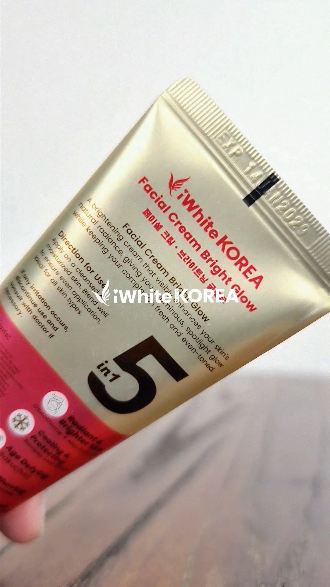 iwhite glutathione korea 5-in-1 Bright Glow Facial Cream for Soft Youthful Glow Current status and emerging