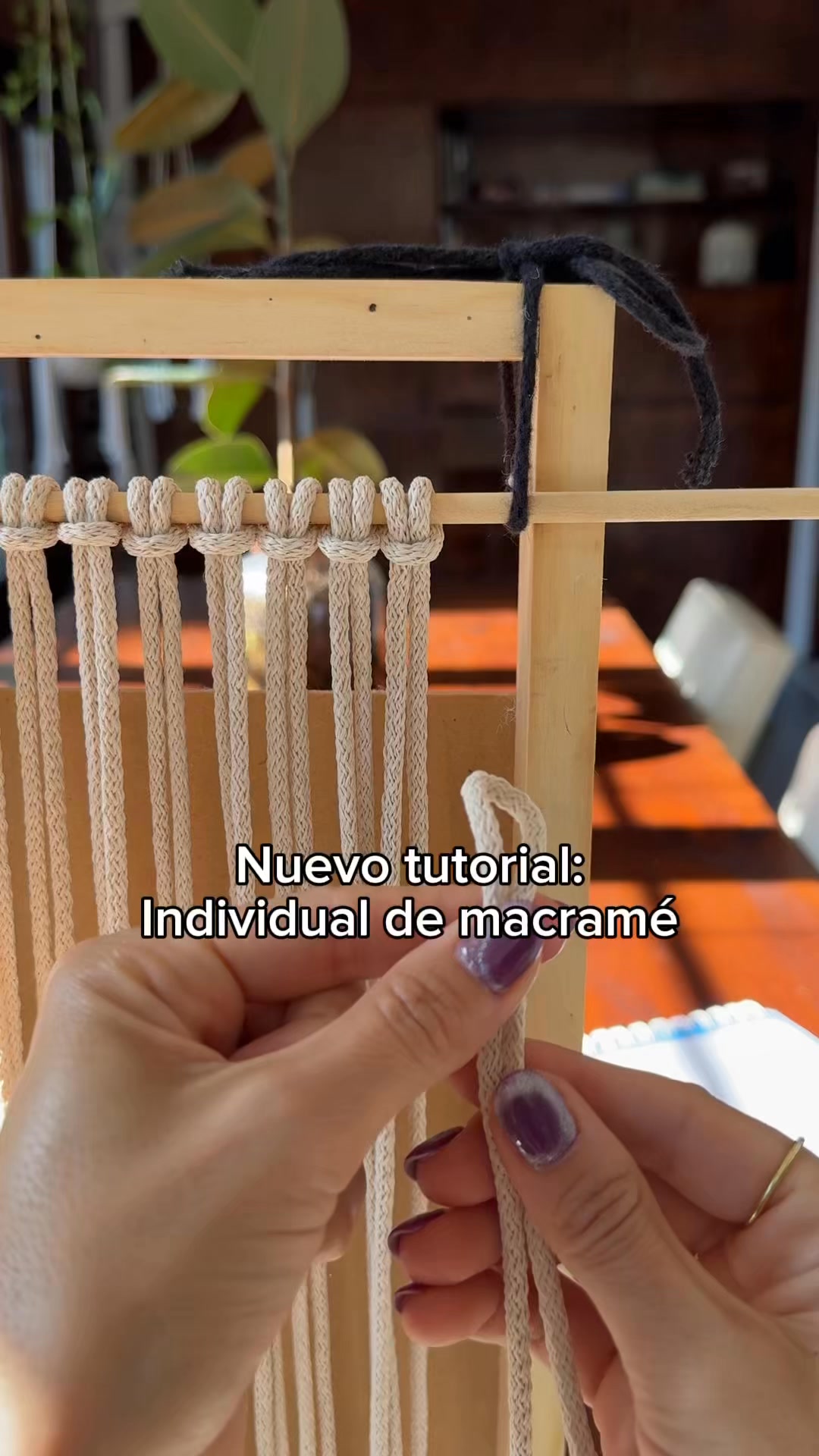 Nuevo tutorial: Individual de macramé 👉🏼 paso a paso en la suscripción ...