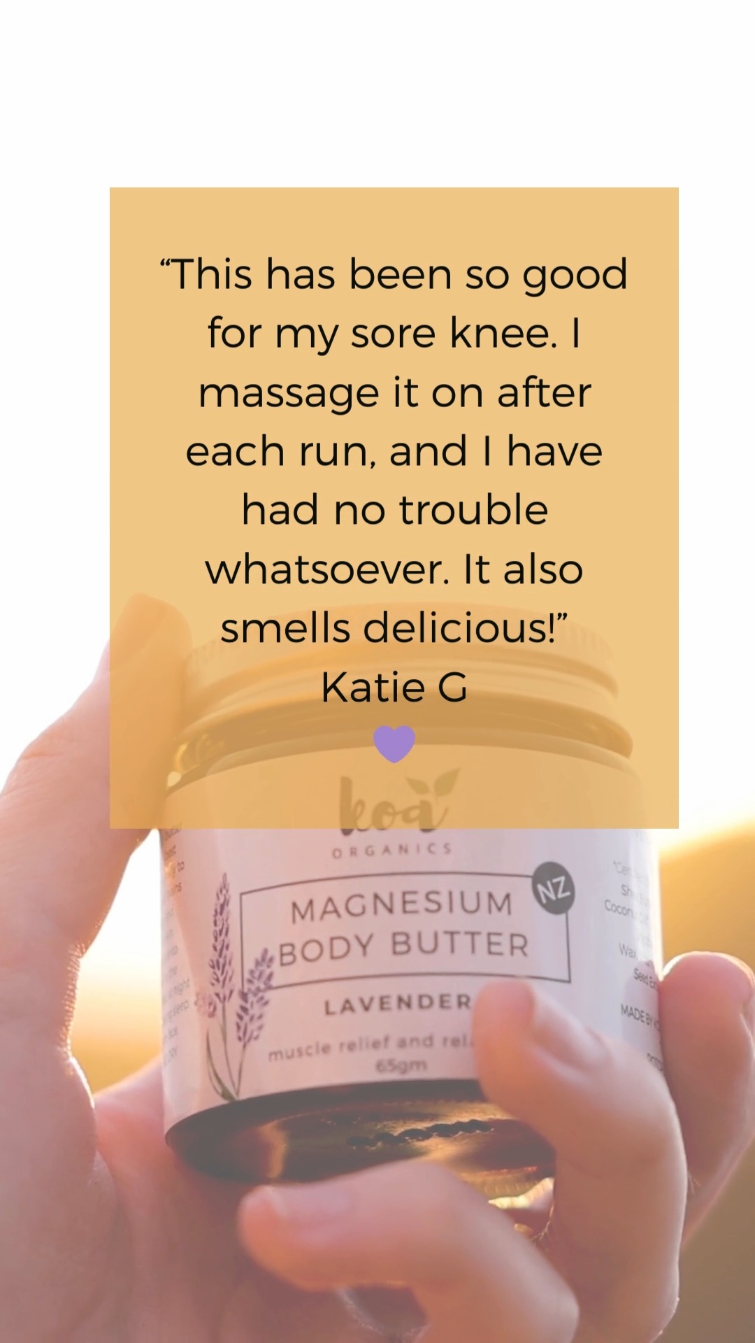 Use Magnesium Butter after excercise for sore muscles and aching joints ...