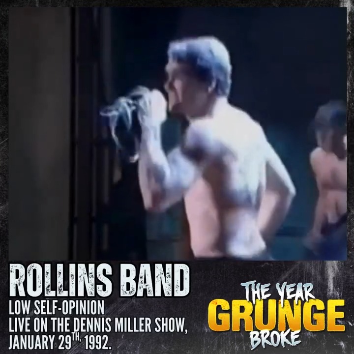 ROLLINS BAND - Tearing (LIVE) 1992. | The YEAR Grunge BROKE