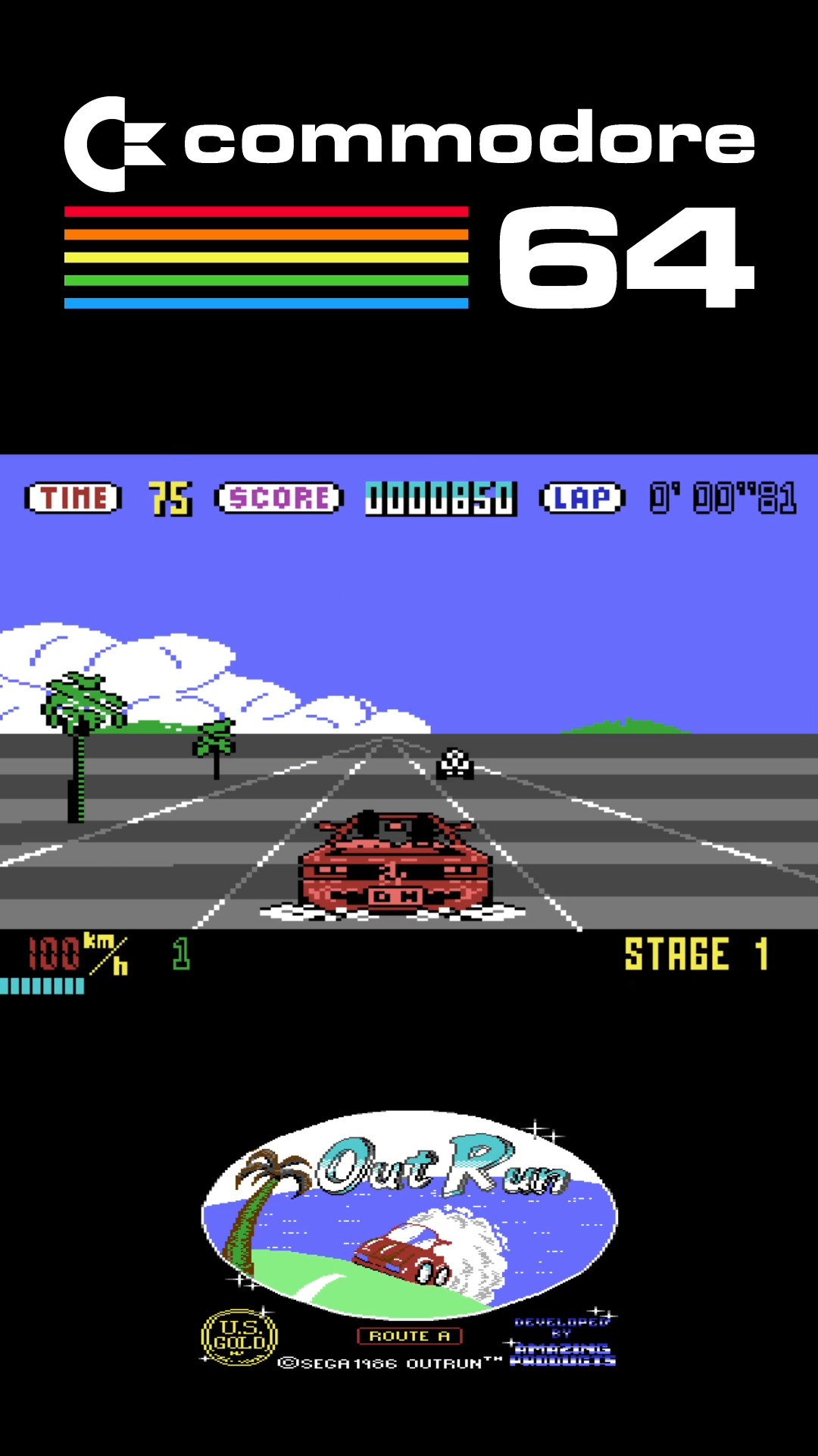 Sun, speed, and that iconic soundtrack 🏎️🌴 Out Run on the