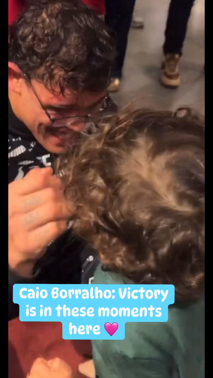 Caio Borralho: Victory is in these moments here 🩷 #UFC #MMA