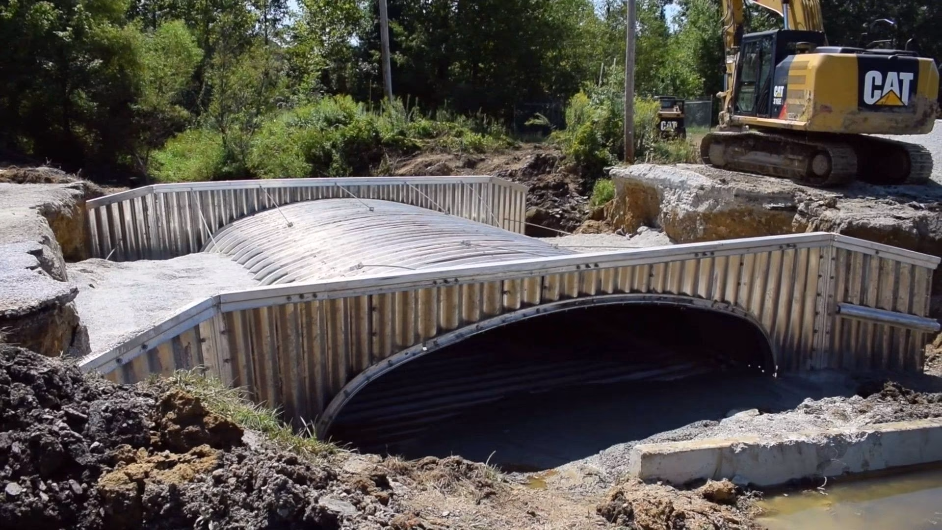 Bert Reams Road should be open by Friday after an innovative aluminum ...