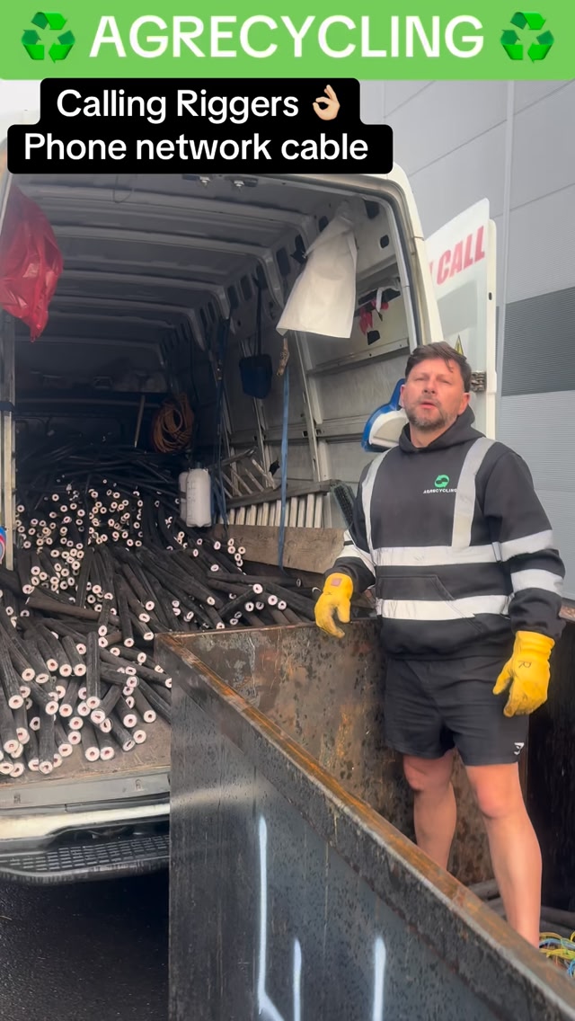 CALLING RIGGERS 👏🏼👏🏼👏🏼 PHONE NETWORK CABLE 👌🏼👌🏼 #agrecycling #no1 # ...