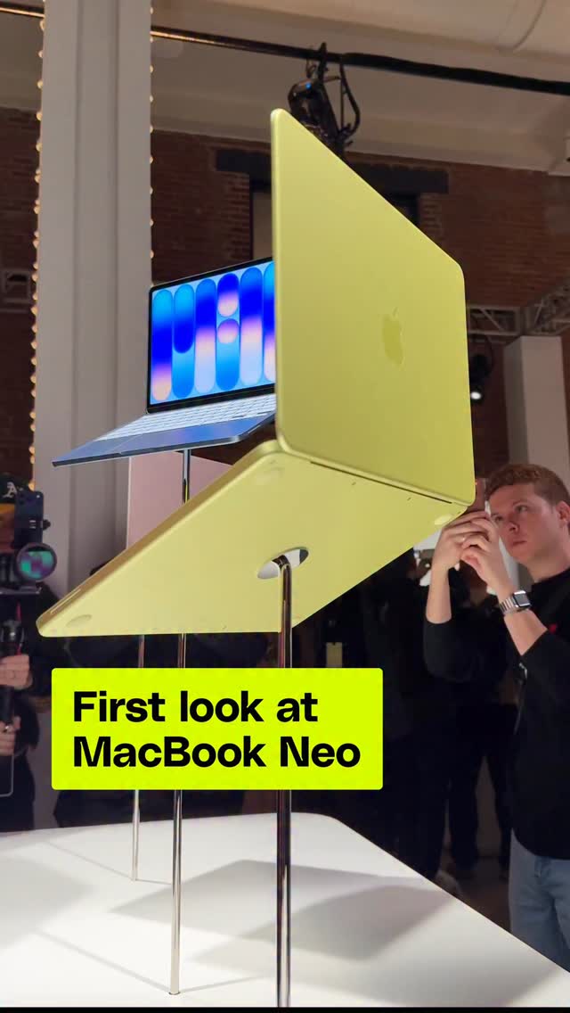 Introducing MacBook Neo! Brilliant colors, durable design, and the