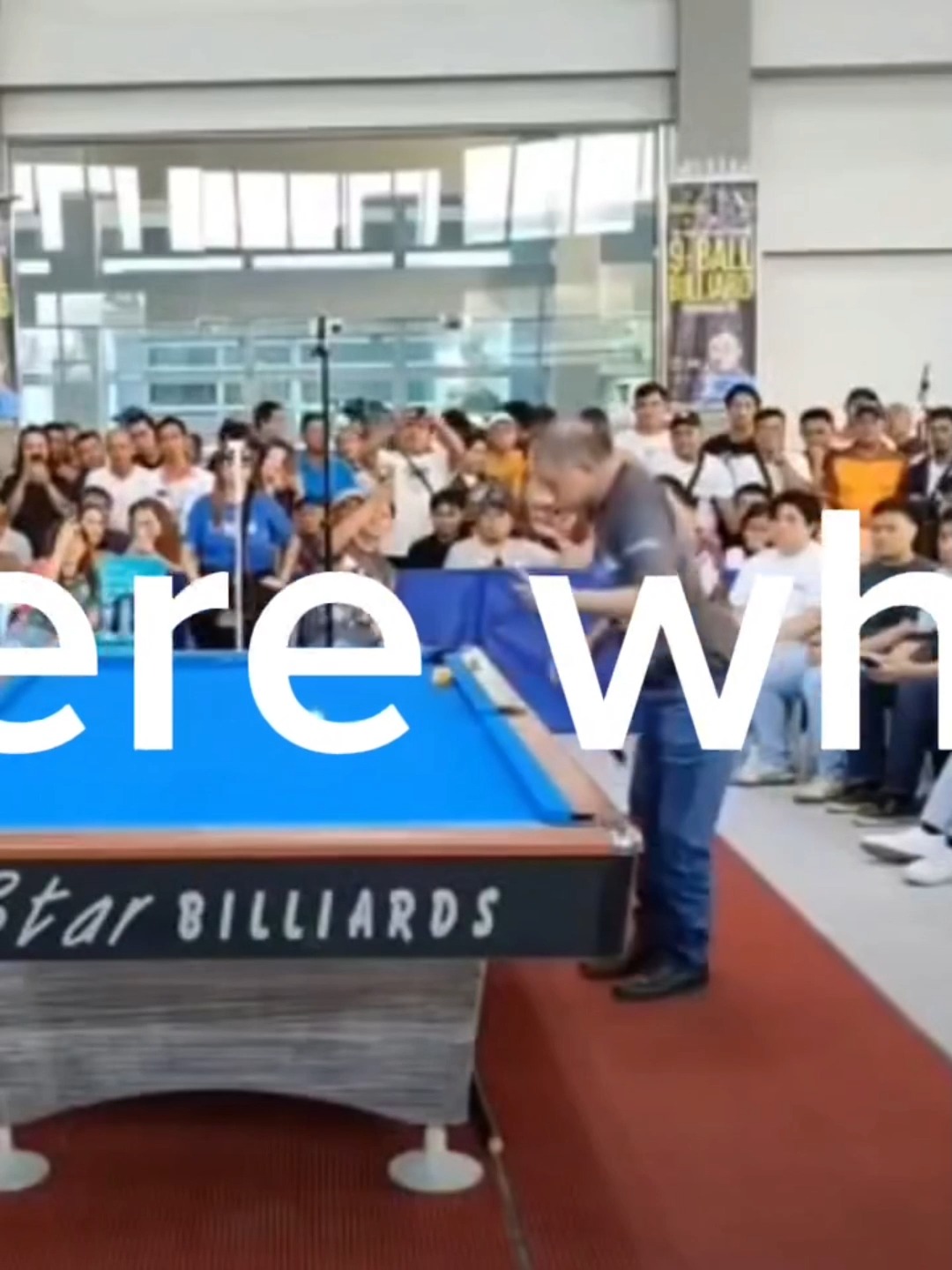 The entire crowd chanted 