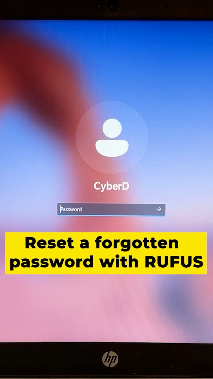 How to Reset a Forgotten Password Using RUFUS Here's what you need to ...