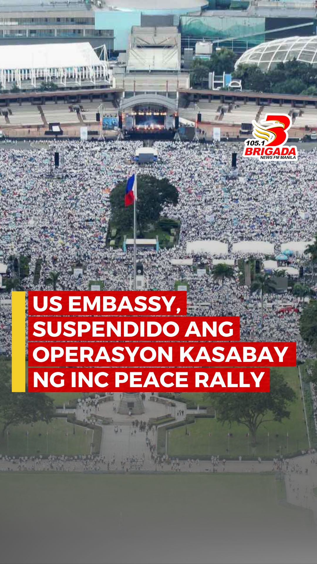 US Embassy, suspendido ang operasyon kasabay ng INC peace rally | via ...