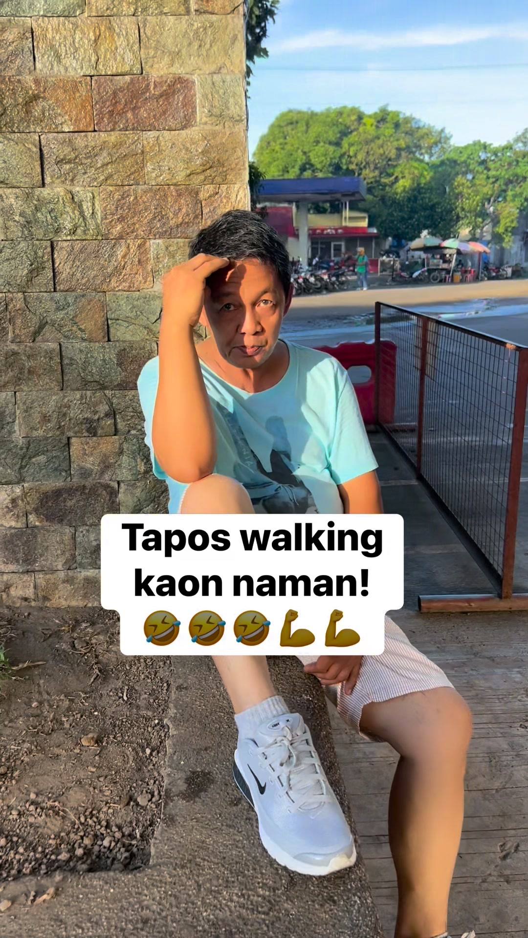 Nagutom na pero close pa si jabee! 🤣🤣 #morningwalk #familygoals # ...