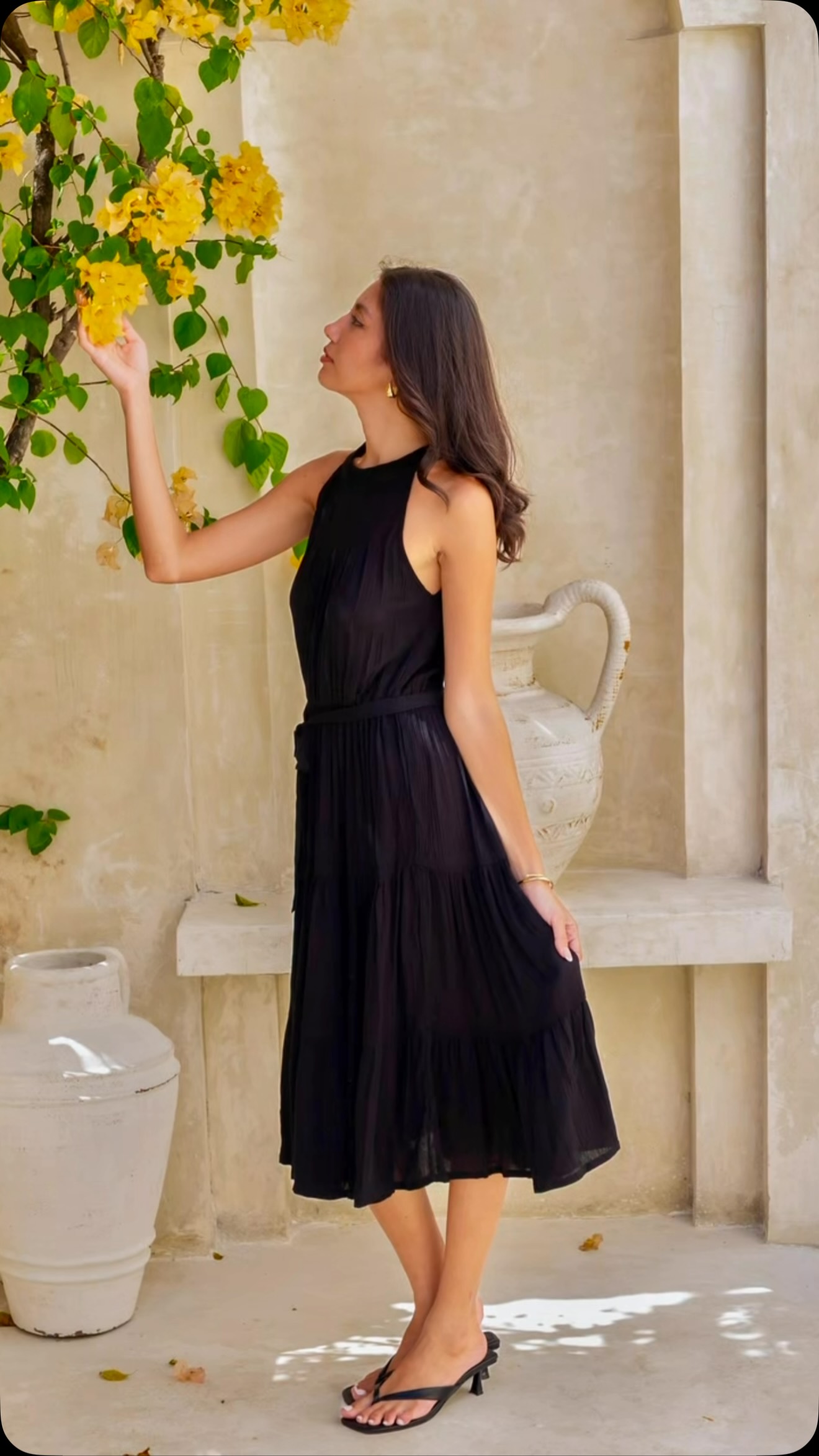 Blending artisanal craftsmanship with soft fabrics and feminine styles that flow with you .. featuring the new Paloma maxi dress in a crinkle rayon fabrication. Available now in
