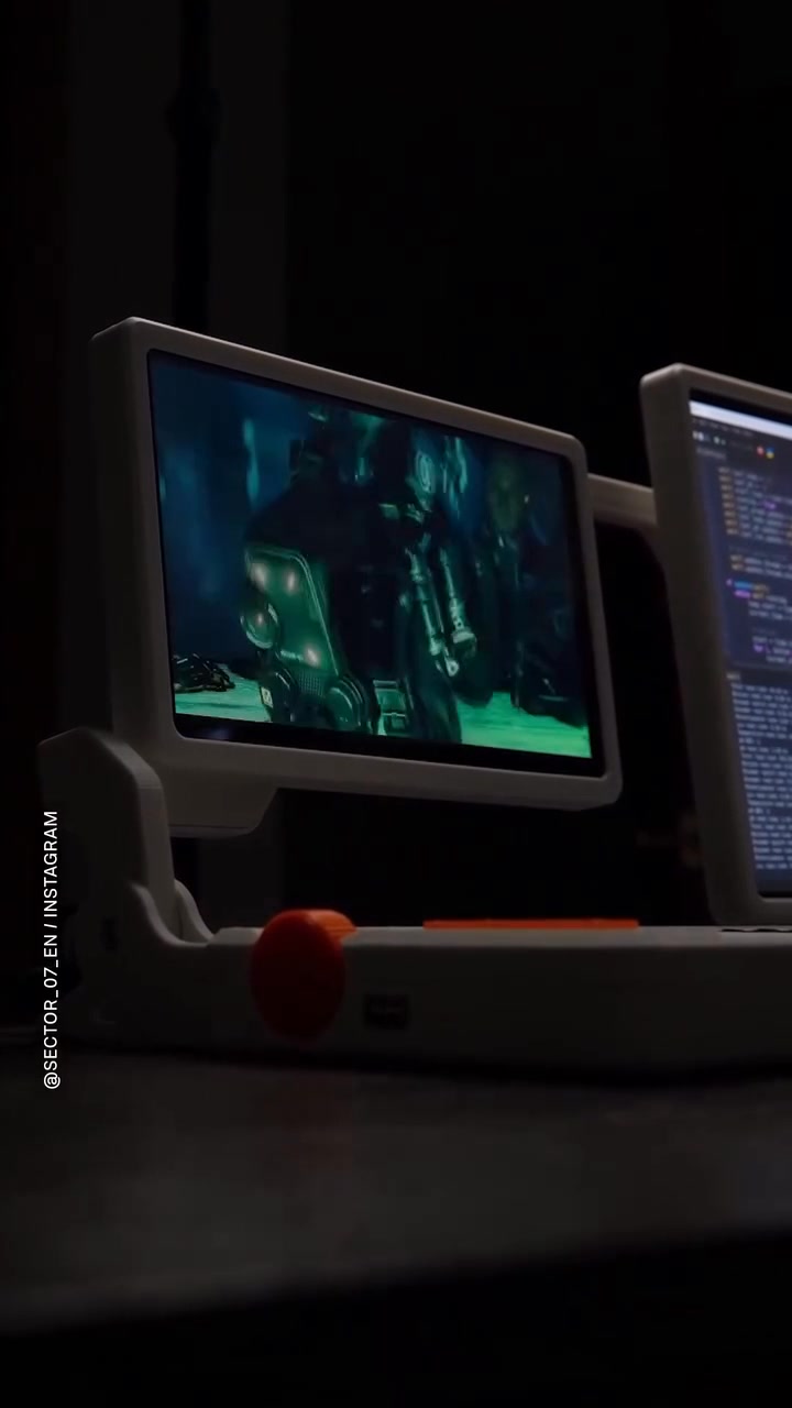 This 3D-printed dual-screen cyberdeck by SECTOR 07 channels vintage sci ...