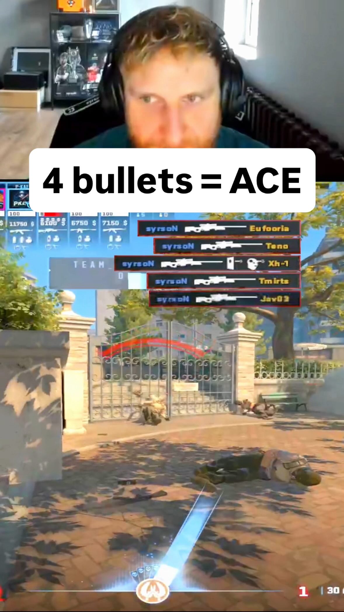 4 bullets are enough for an ace, do you agree? #cs2 #counterstrike # ...