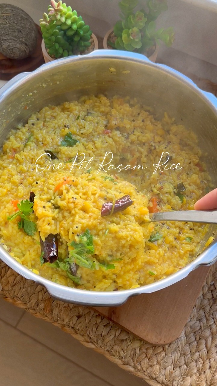 A recipe is a story that ends with a good meal 🤗 One Pot Rasam Rice ...