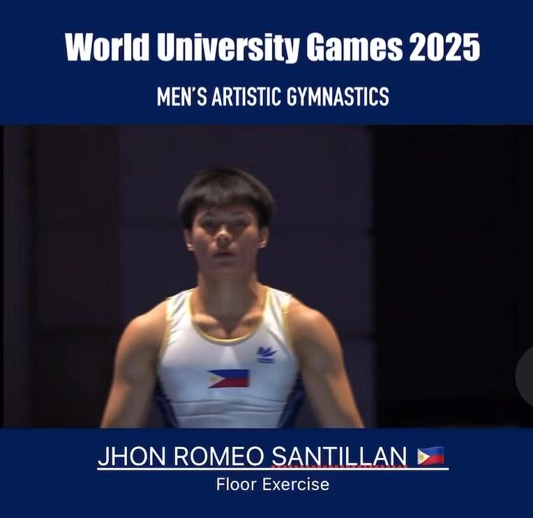 ⛎ #WorldUniversityGames2025 | Here is Jhon Romeo Santillan’s 🇵🇭 ...