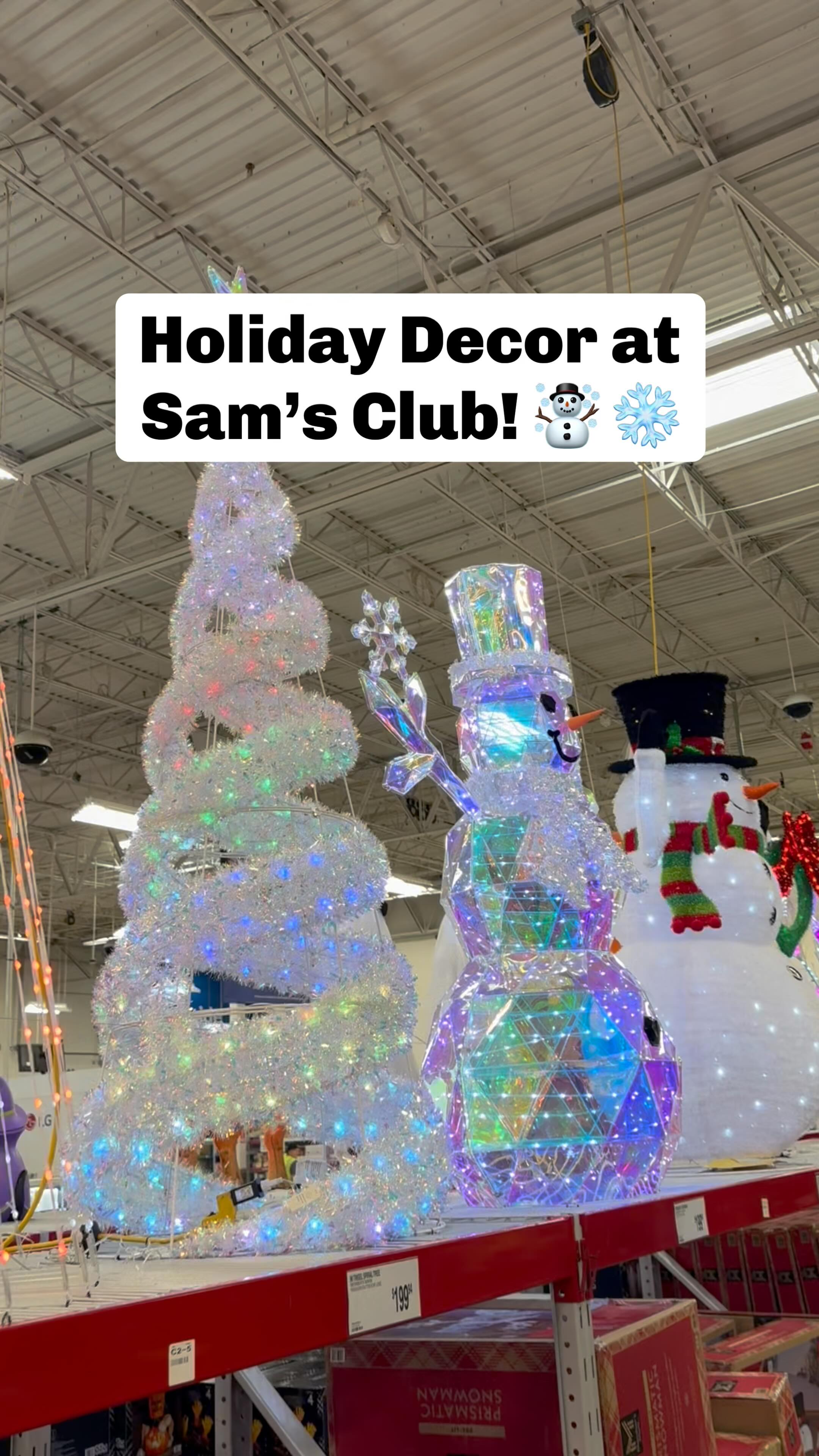 ️ LOTS of holiday decorations at Sam’s Club and I wanted to share my