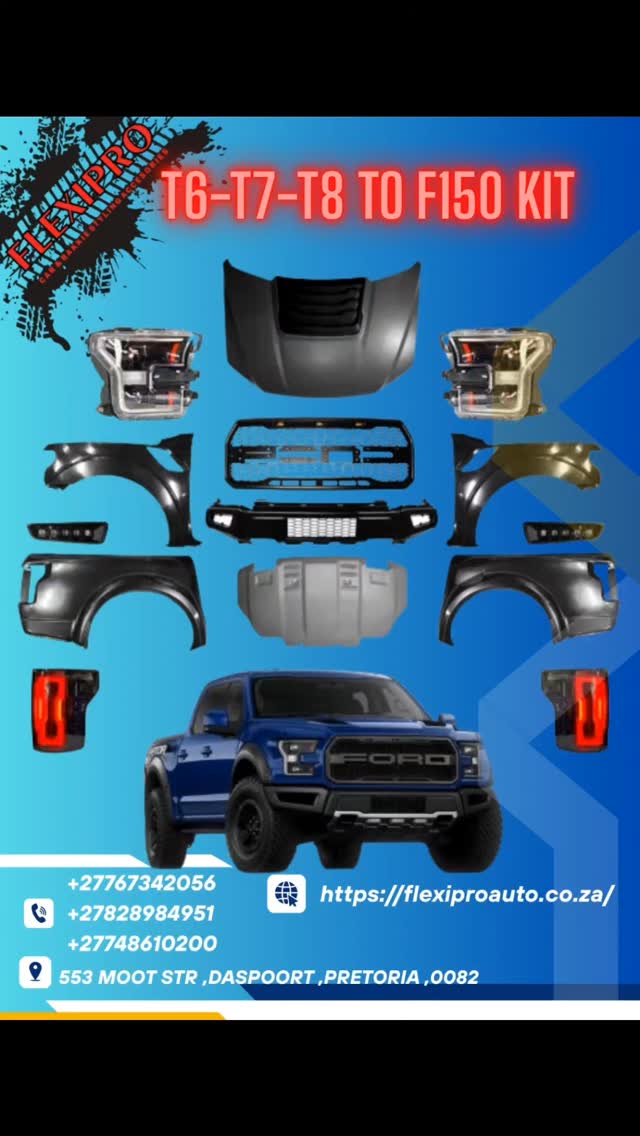 Ford Ranger T6/T7/T8 to F150 conversion Kit Includes >Head lights >Tail ...