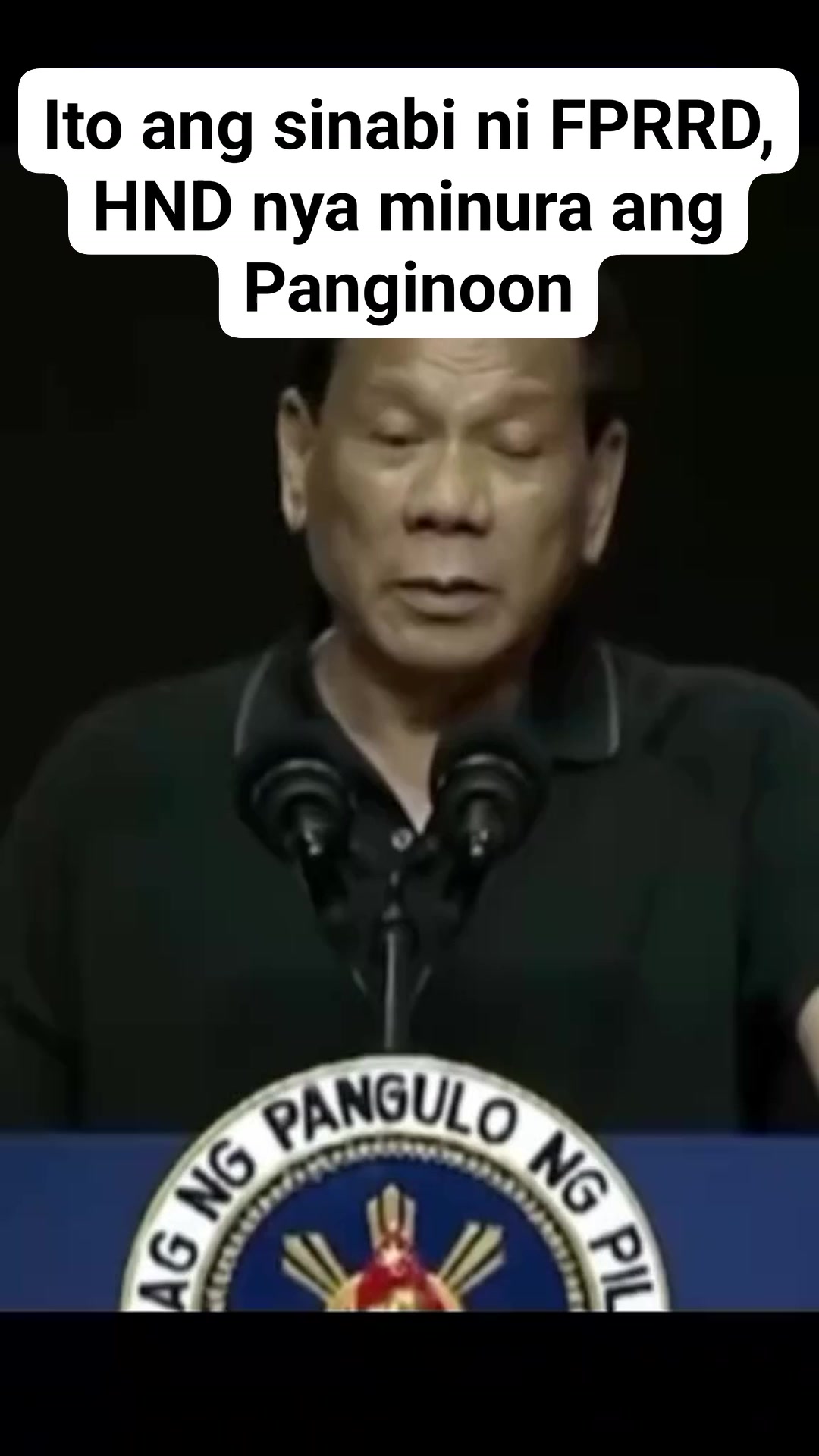 Ito ang sinabi ni FPRRD..👊💚💚 | Letlet G Arcs | Facebook
