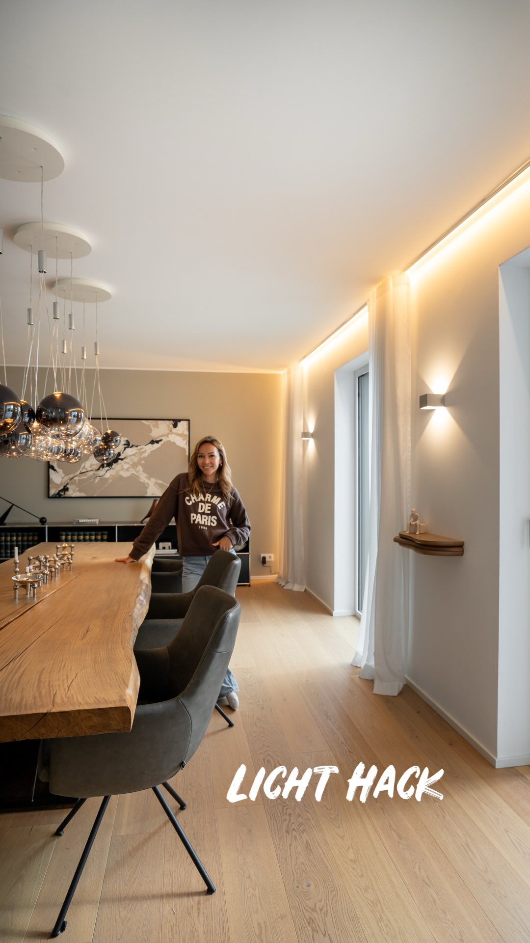 Der simple Trick, den Lichtplaner lieben ✨…Vorhänge beleuchten 💡, Super schön 🥰!! Der Raum wirkt direkt ganz anders!, Ja…optimal ist es, die indirekte Vorhang-Beleuchtung schon beim Bau mit