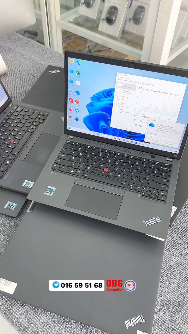 Lenovo Thinkpad X13 Gen2 CPU: Core i7-11th Evo Memory: 16 GB / SSD ...