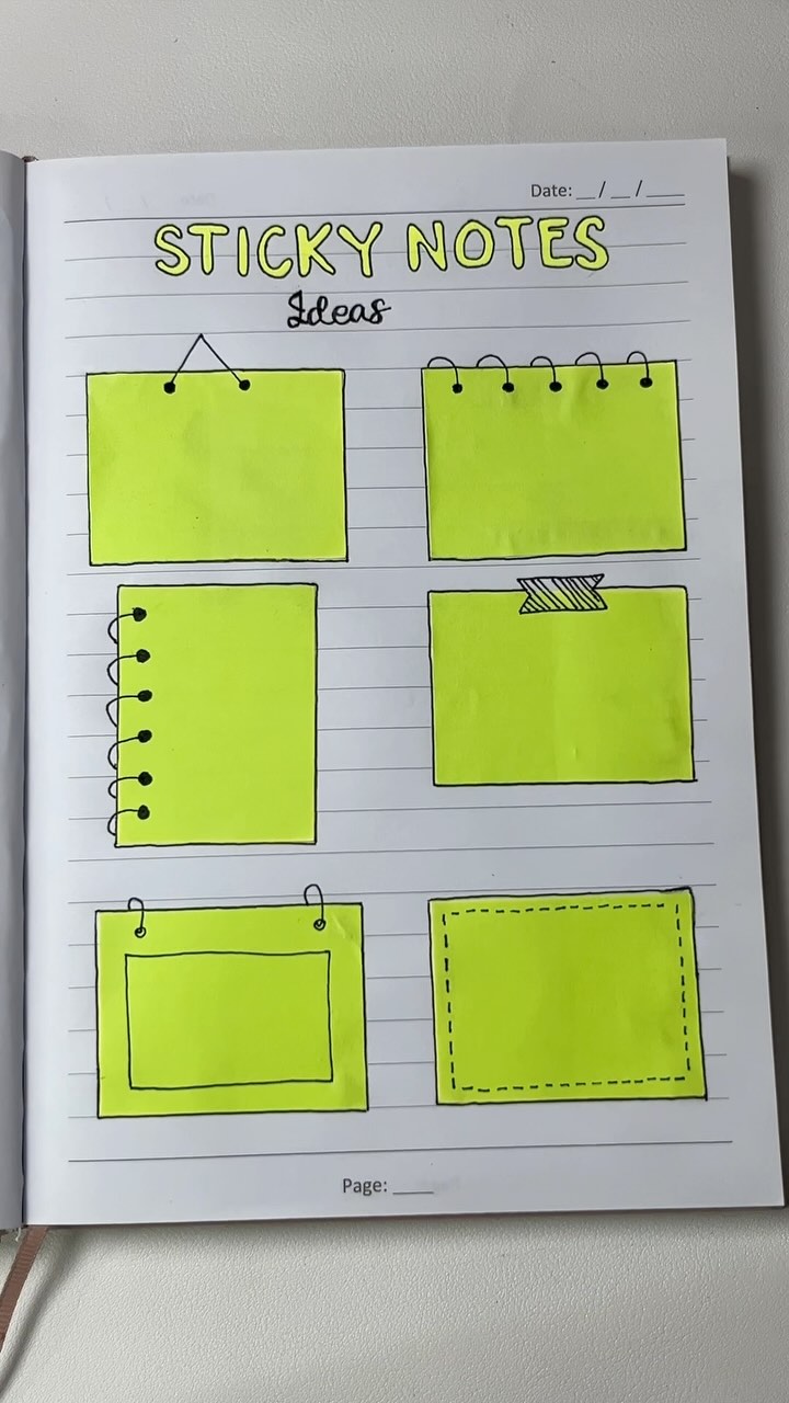 Sticky Notes Ideas . . . . . . . #stickynotes #stickynote # ...