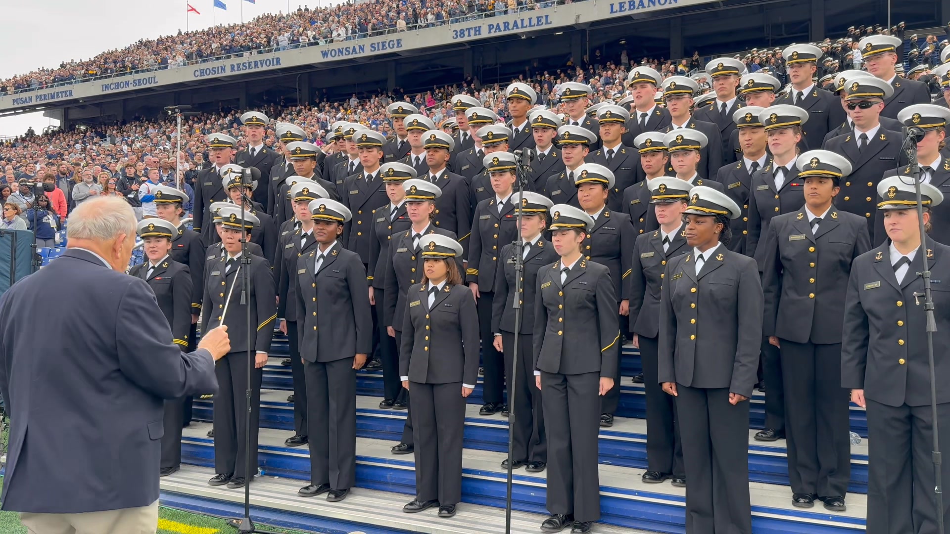 A moment for the Naval Academy Glee Club? ????