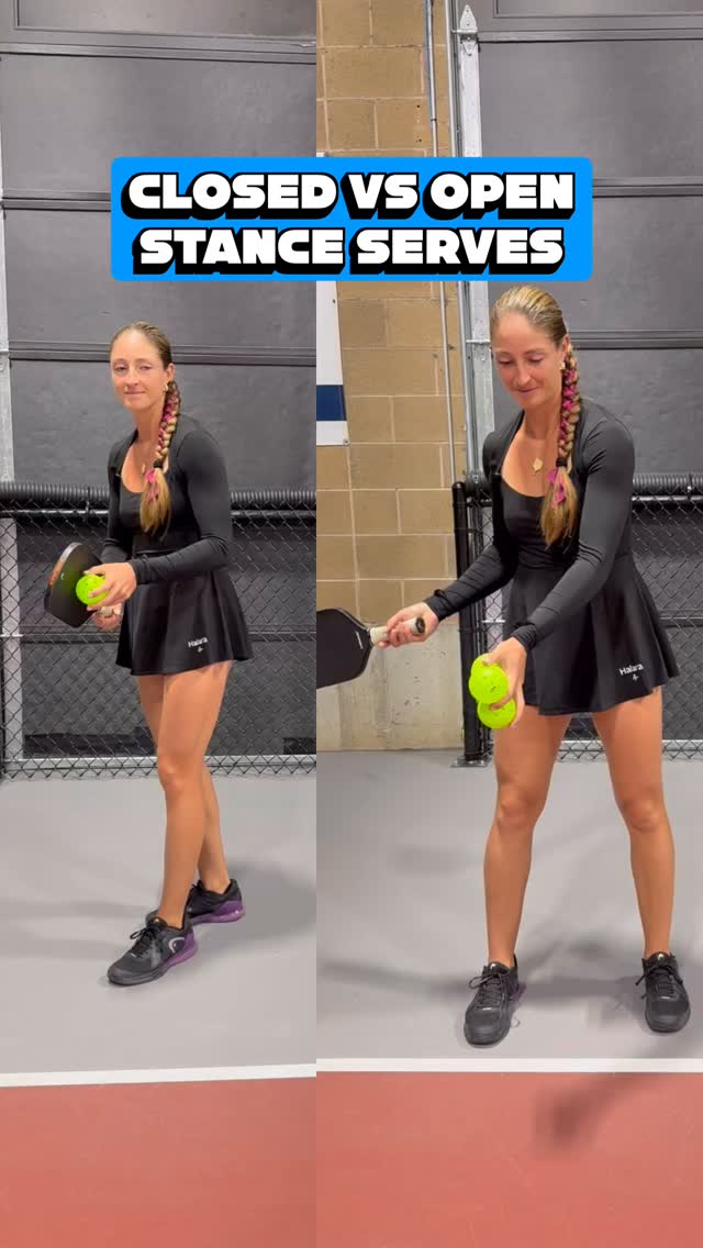 OPEN vs. CLOSED STANCE — Which one are YOU using on the court?💥 Most ...