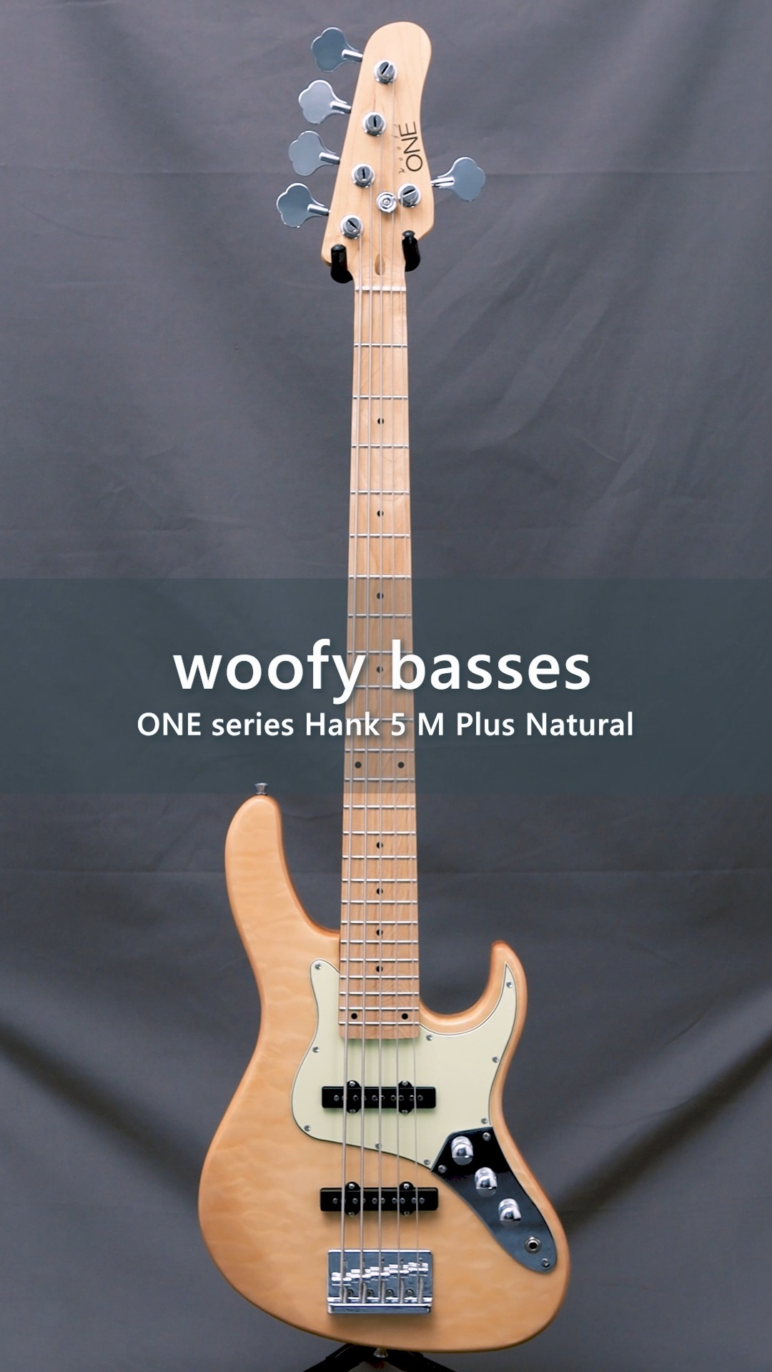 Sound Demo】woofy basses / ONE series Hank 5 M Plus Natural 【new